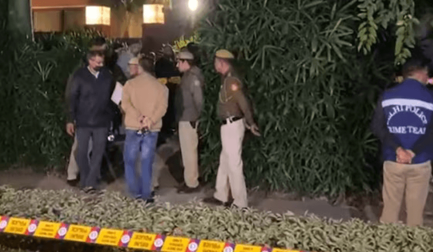 Blast near Israeli embassy in Delhi; letter found at scene