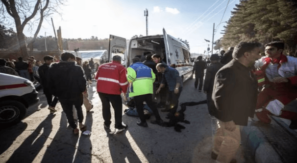 More than 100 killed in 'terrorist attacks' near tomb of Iranian Guards' Soleimani