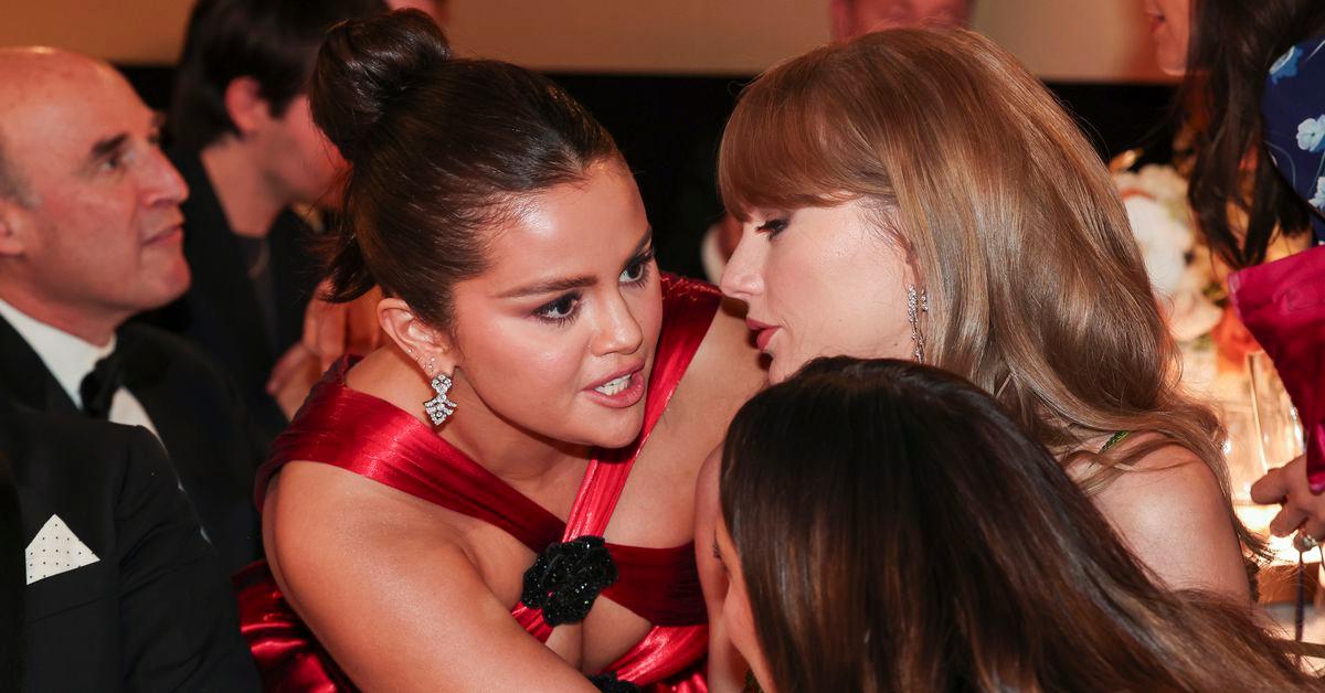 The world is dying to know the secret Selena Gomez told Taylor Swift at the Golden Globes