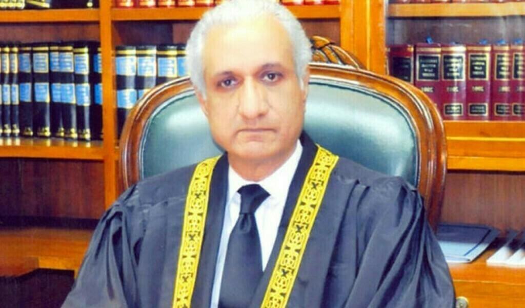 SC’s judge Justice Ijazul Ahsan leaves after Naqvi