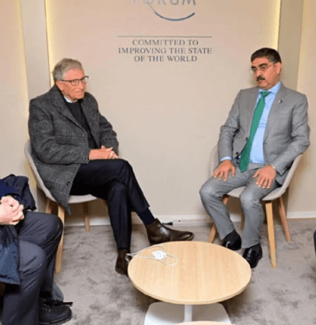 نگراں وزیر اعظم انوارلحق کاکڑ کی بل گیٹس سے ملاقات