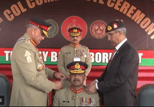آرمی چیف کا آزاد کشمیر رجمنٹل سنٹر مانسر کیمپ کا دورہ