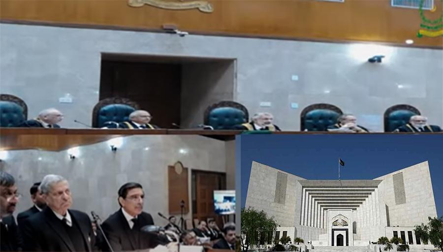 قاضی فائز عیسیٰ کی سربراہی میں 5 رکنی لارجر بنچ کی سماعت جاری