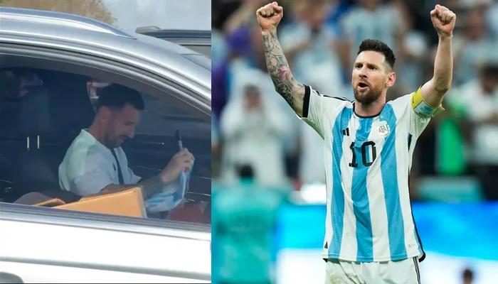 Fan won’t leave Lionel Messi even in traffic jam