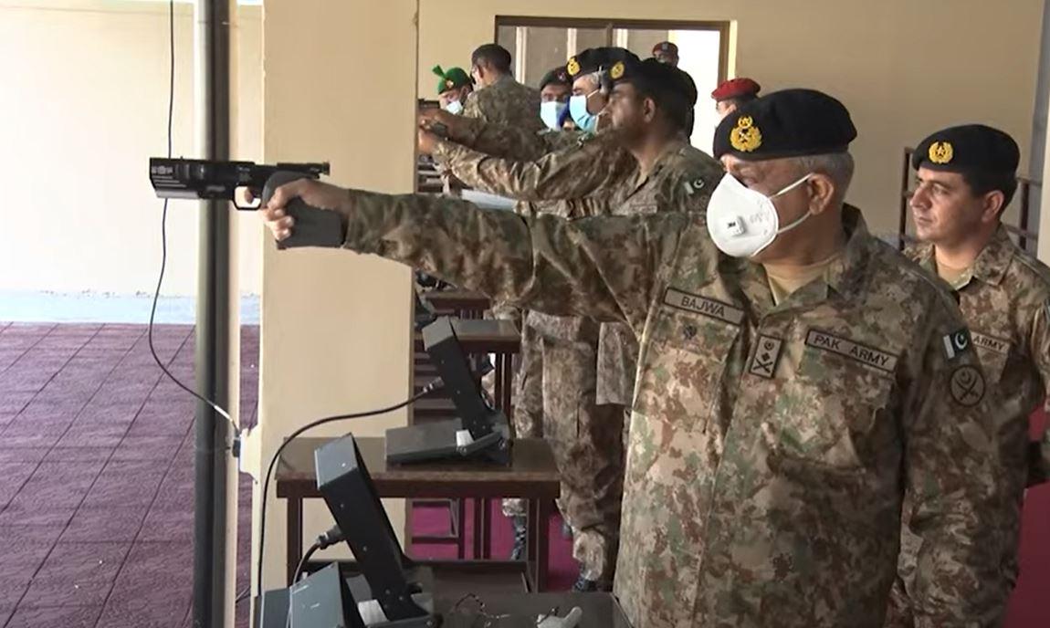 General Bajwa witnesses shooting skills of soldiers at 41st Pakistan Army Rifle Association