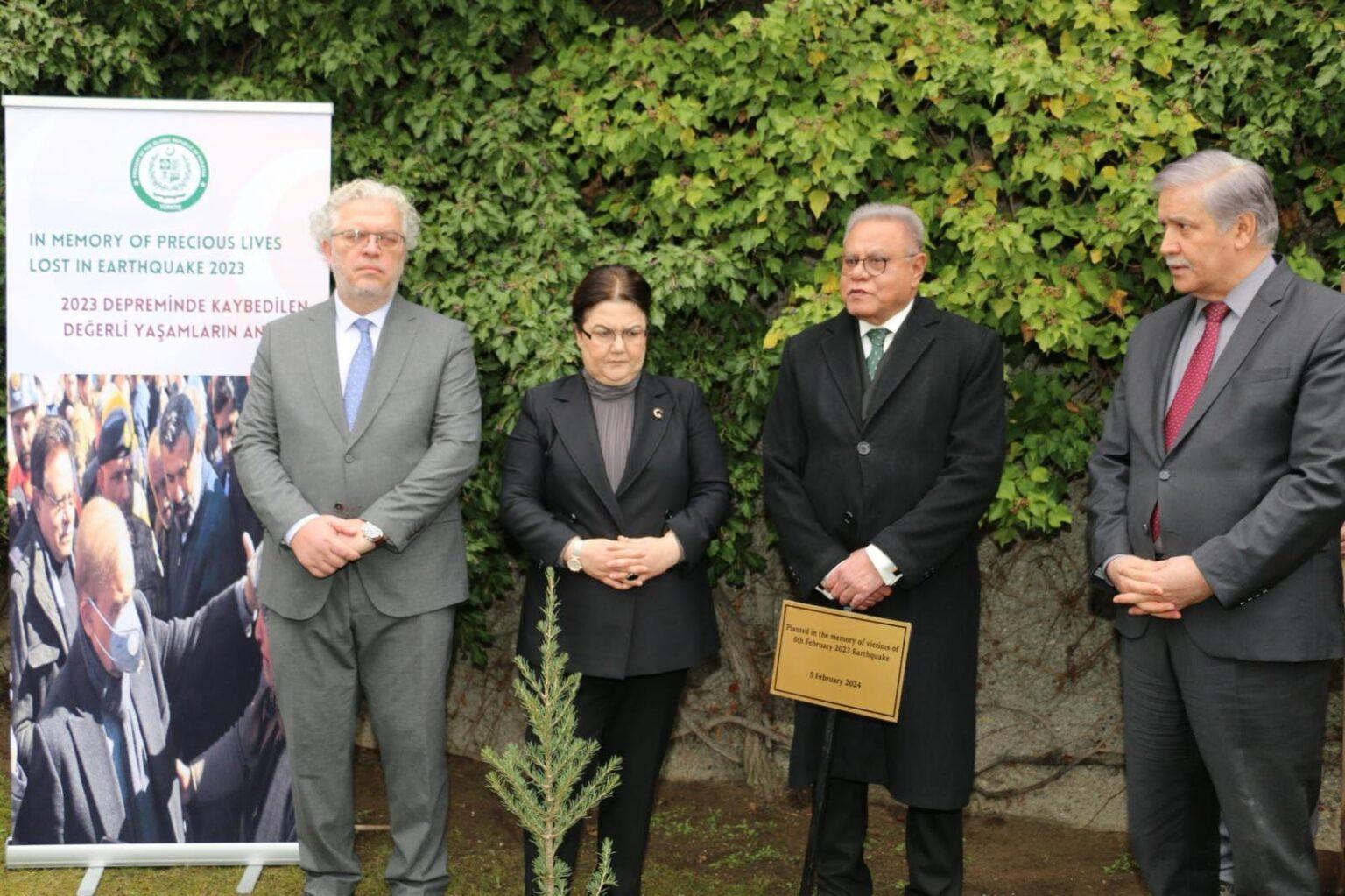 Pakistan Embassy holds tree plantation to commemorate Turkish quake victims