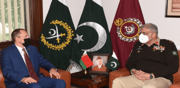 آرمی چیف جنرل قمر جاوید باجوہ سے بیلا روس کے سفیر کی ملاقات، آئی ایس پی آر 