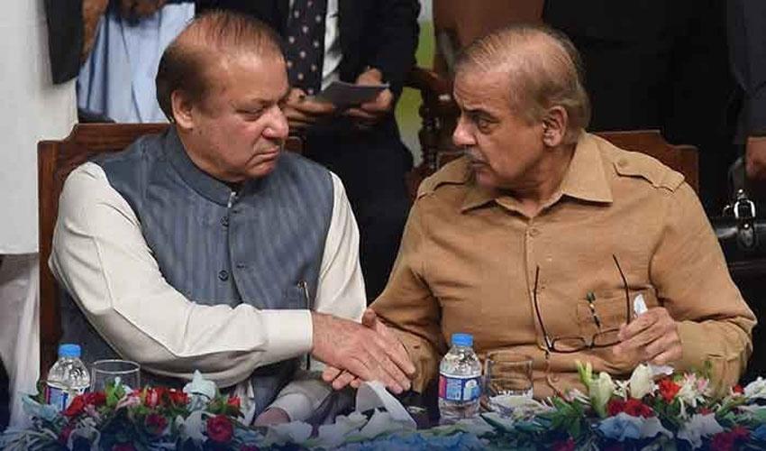 Shehbaz meets Nawaz, commends on winning election