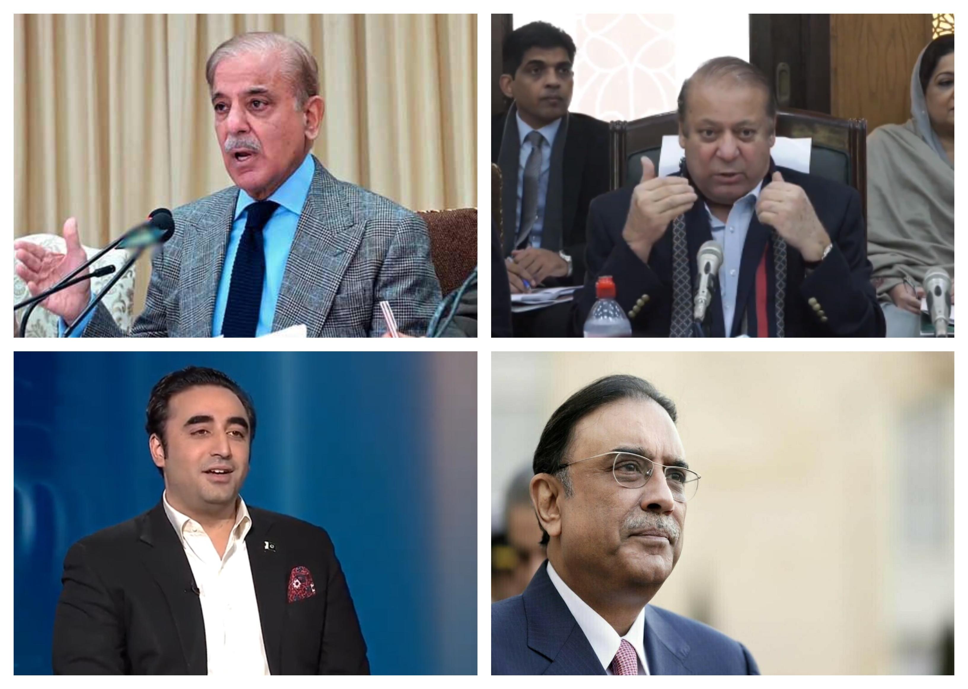 Nawaz, Shehbaz thank Zardari and Bilawal for supporting PML-N