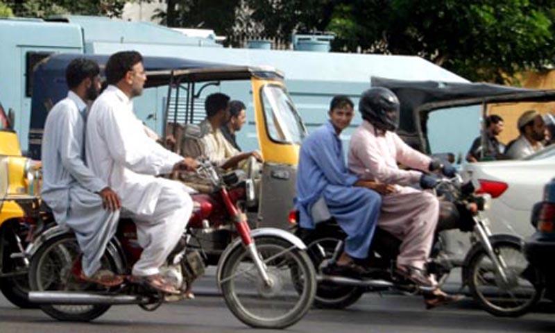 کراچی  میں 8 تا 10 محرم  موٹر سائیکل کی ڈبل سواری پر پابندی عائد