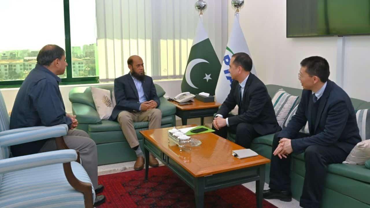 Huo Junli, Chairman PTA discuss future of Telecom in Pakistan