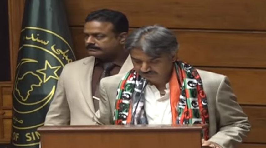 PPP’s Owais Qadir Shah takes oath as Speaker of Sindh Assembly