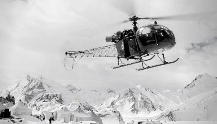 پاکستان آرمی کا ہیلی کاپٹر سیاچن کے قریب گر کر تباہ، 2میجر شہید