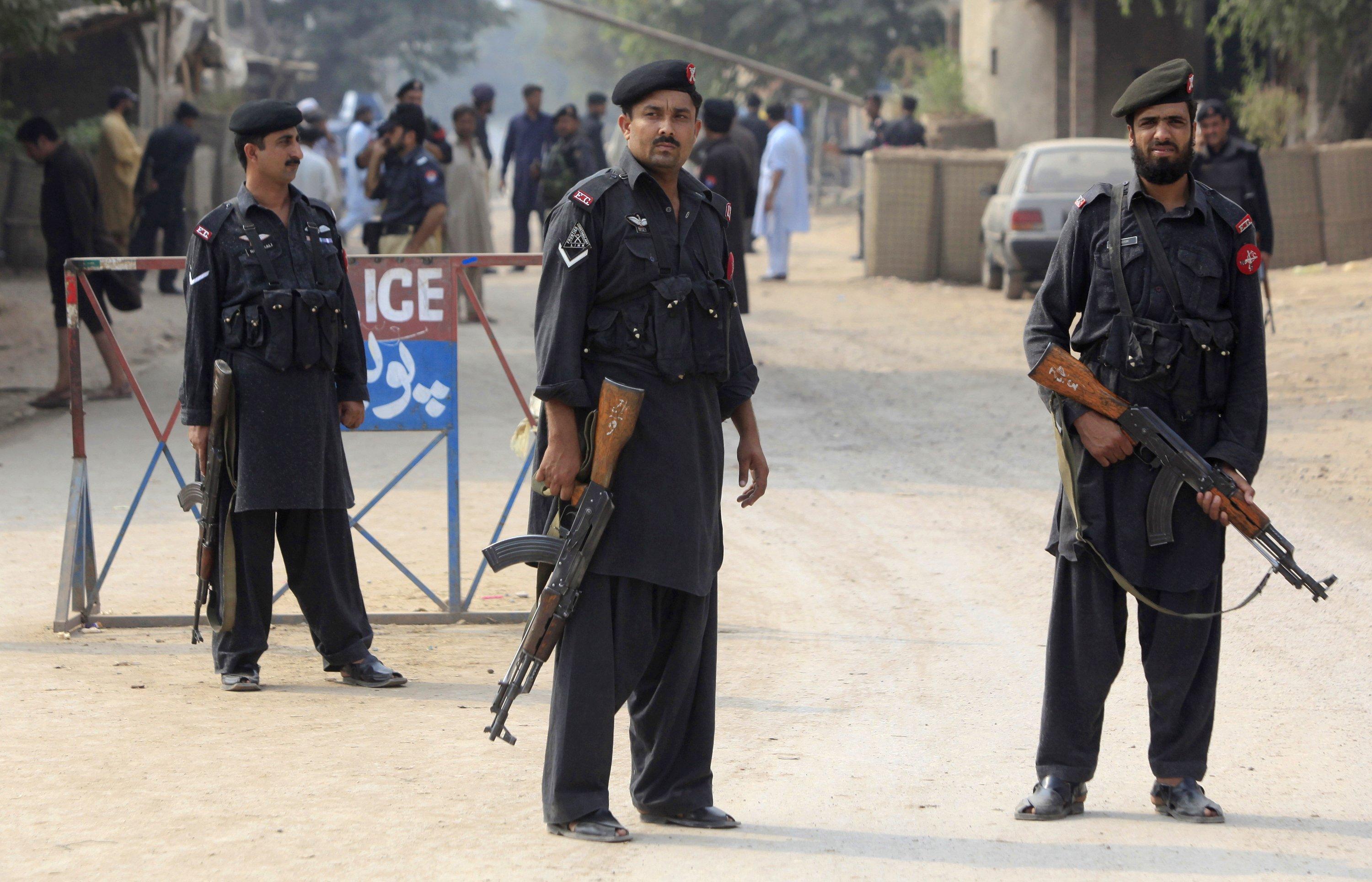 Terrorists fired on police in Peshawar