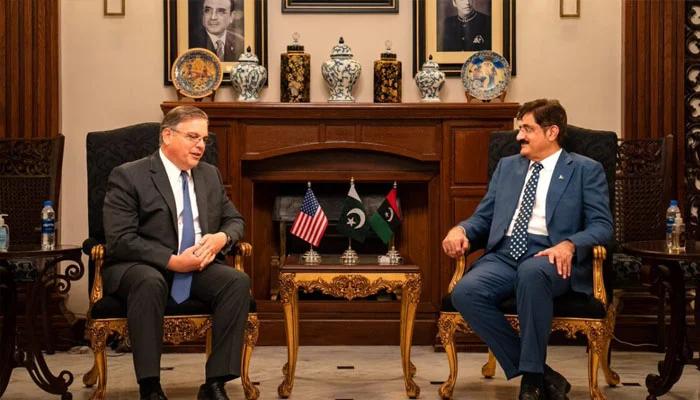 CM Sindh meets US ambassador Donald Blome