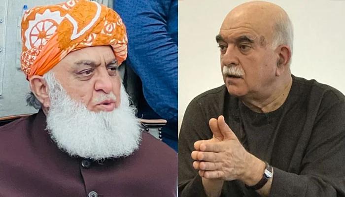 Mahmood Khan asks vote from Fazl-ur-Rehman for presidency