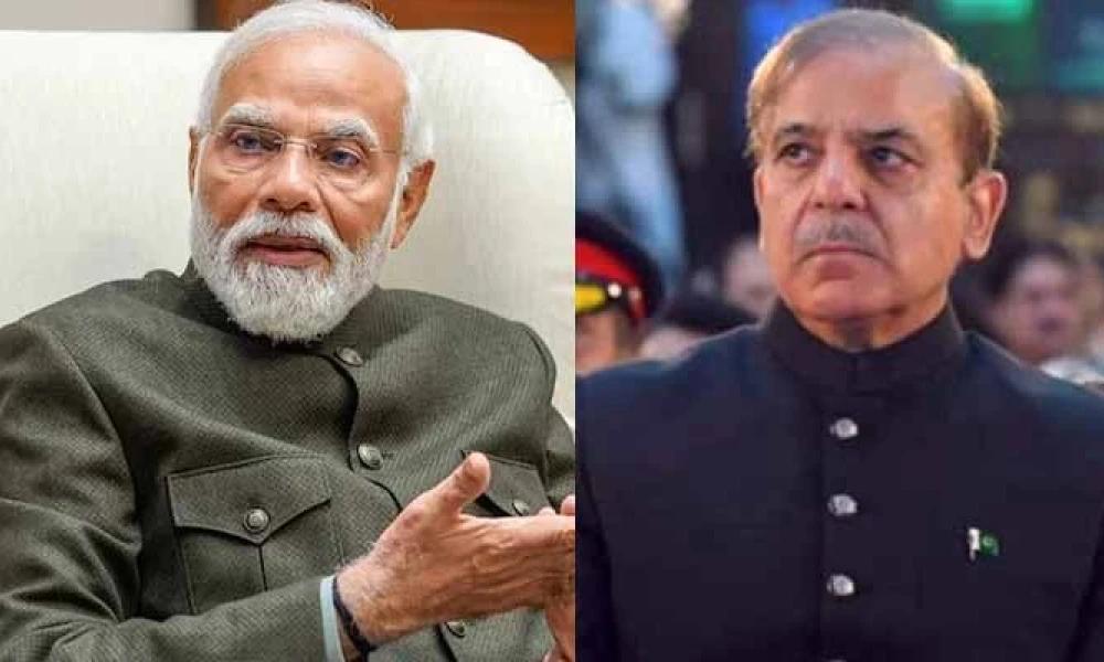 نریندر مودی کی شہباز شریف کو  وزارت عظمیٰ کا منصب سنبھالنے پر مبارکباد