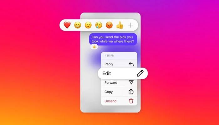 Meta allows to edit Instagram DMs now