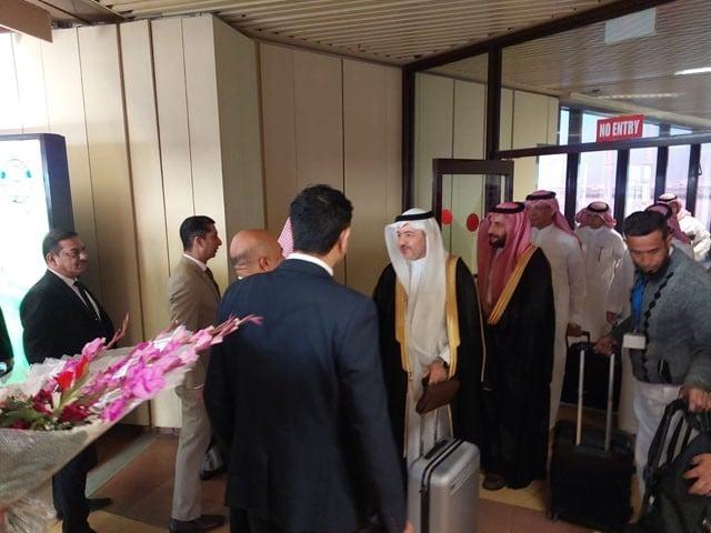 Saudi delegation arrives on Karachi airport 