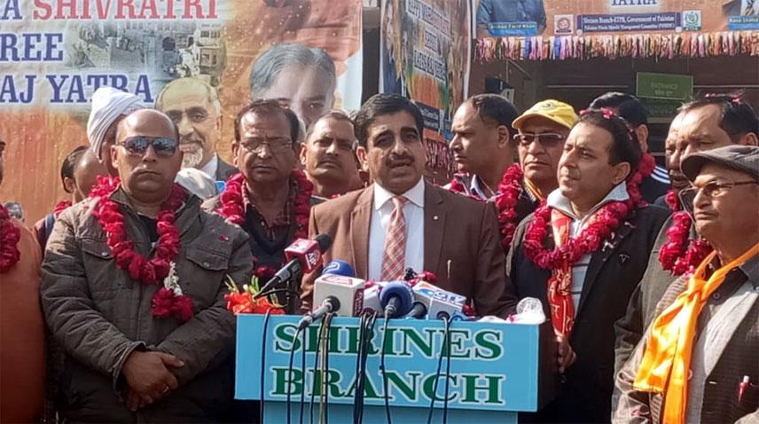 Indian Hindu Yatrees cross Wagah Border for Maha Shivratri festivities in Pakistan