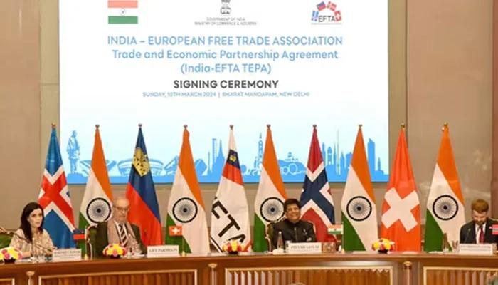 Trade agreement between India, four European countries