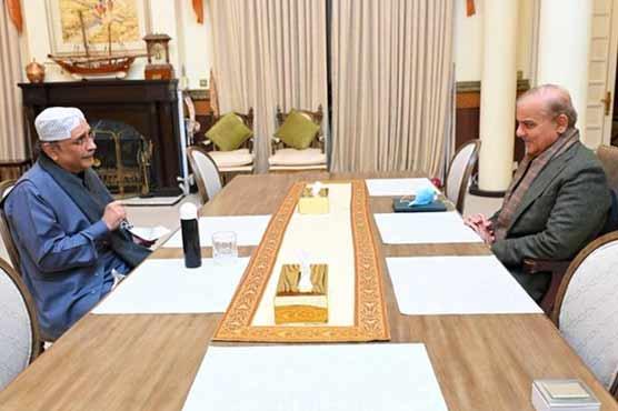وزیر اعظم شہباز شریف کی صدر مملکت آصف زرداری سےملاقات