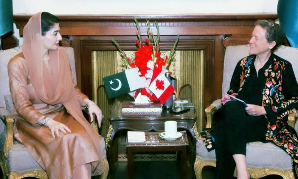 مریم نواز کی  کینیڈین  ہا ئی کمشنر سے ملا قات