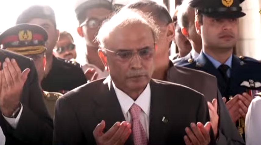 President visits mausoleum of Quaid-e-Azam Muhammad Ali Jinnah in Karachi