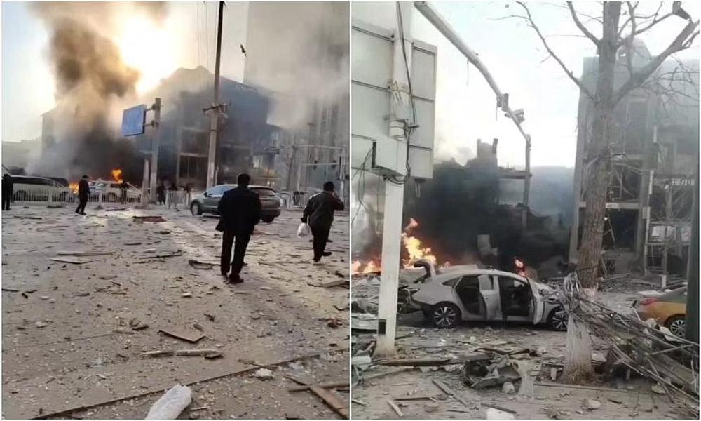 Devastating blast in China kills two, injures 26