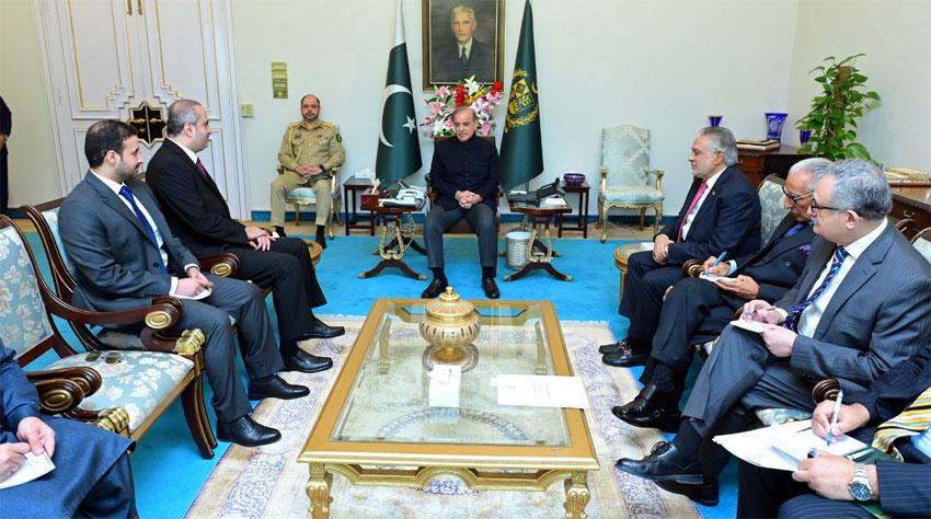 وزیراعظم شہباز شریف  نے غزہ میں امن کی کوششوں میں قطر کے تعاون کو سراہا