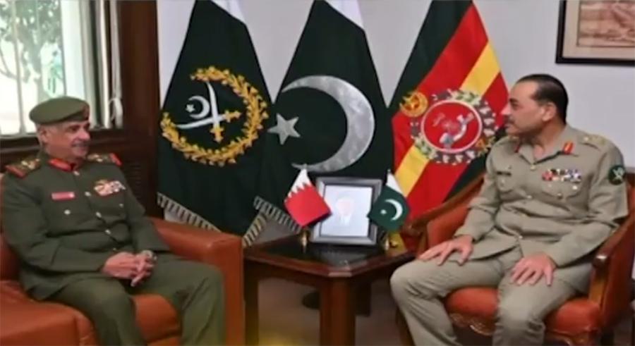 آرمی چیف جنرل سید عاصم منیر سے بحرین کے کمانڈر نیشنل گارڈ کی ملاقات