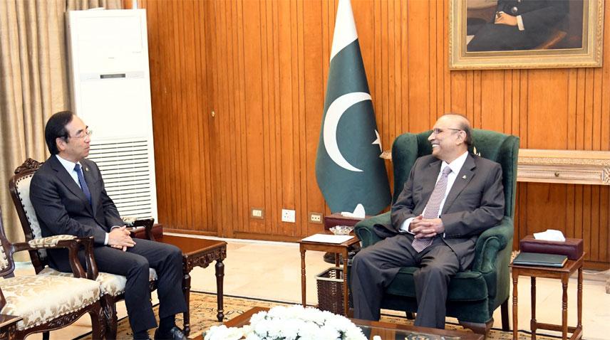 President calls for expanding Pak-Japan relations in diverse sectors