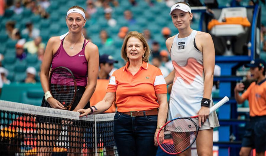 میامی اوپن ٹینس ویمنز سنگلز،ایلینا ریباکینا،ژینگ کنوین اور ماریہ ساکاری تیسرے رائونڈ میں پہنچ گئی