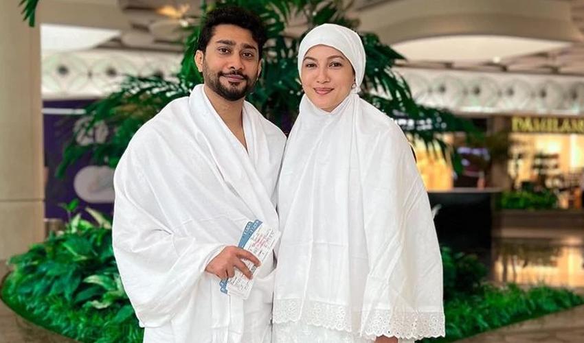 Gauahar Khan reveals her son’s face during Umrah