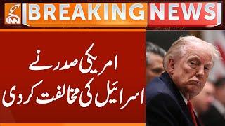 Trump's Stand Against Israel | Breaking News | GNN