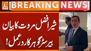Sher Afzal Marwat's Statement's , Barrister Gohar Reacts Breaking News | GNN