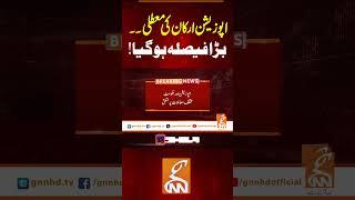 اپوزیشن ارکان کی معطلی ۔۔ بڑا فیصلہ ہو گیا! #gnn #news #breaking #opposition #latest #updates