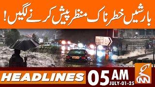 Dangerous Scenes Unfold as Rains Continue!| News Headlines | 05 AM | 01 July 2025 | GNN