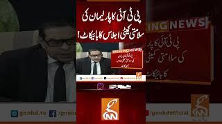 پی ٹی آئی کا پارلیمان کی سلامتی کمیٹی اجلاس کا بائیکاٹ#gnn #news #breaking #pti #pakistan #politics