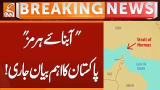 State of Hormuz , Pakistan Statement on it | Breaking News | GNN