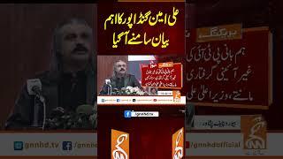 علی امین گنڈاپور کا اہم بیان سامنے آگیا#gnn #pakistan #pti #imrankhan #viral #recent #breaking