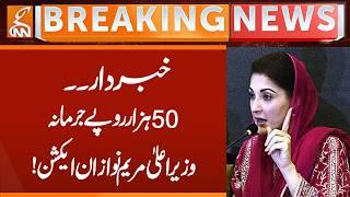 Chief Minister Maryam Nawaz in Action! | Breaking News | GNN