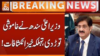 Sindh CM Breaks Silence! Shocking Revelations Exposed | Breaking News | GNN