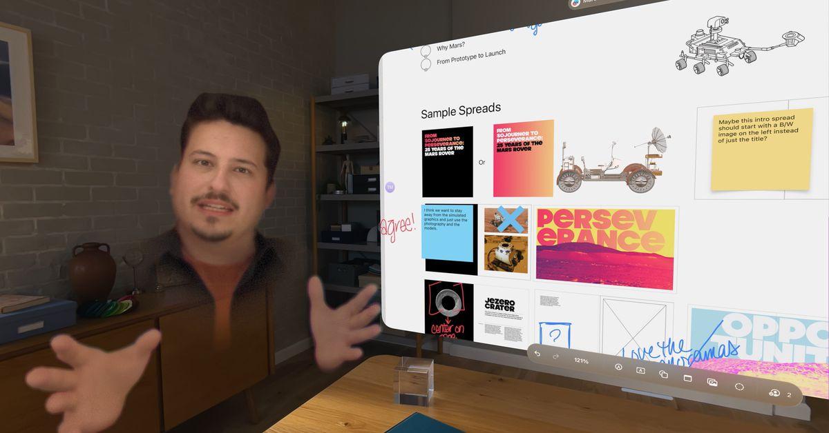 Now Apple Vision Pro Personas can float freely across different apps