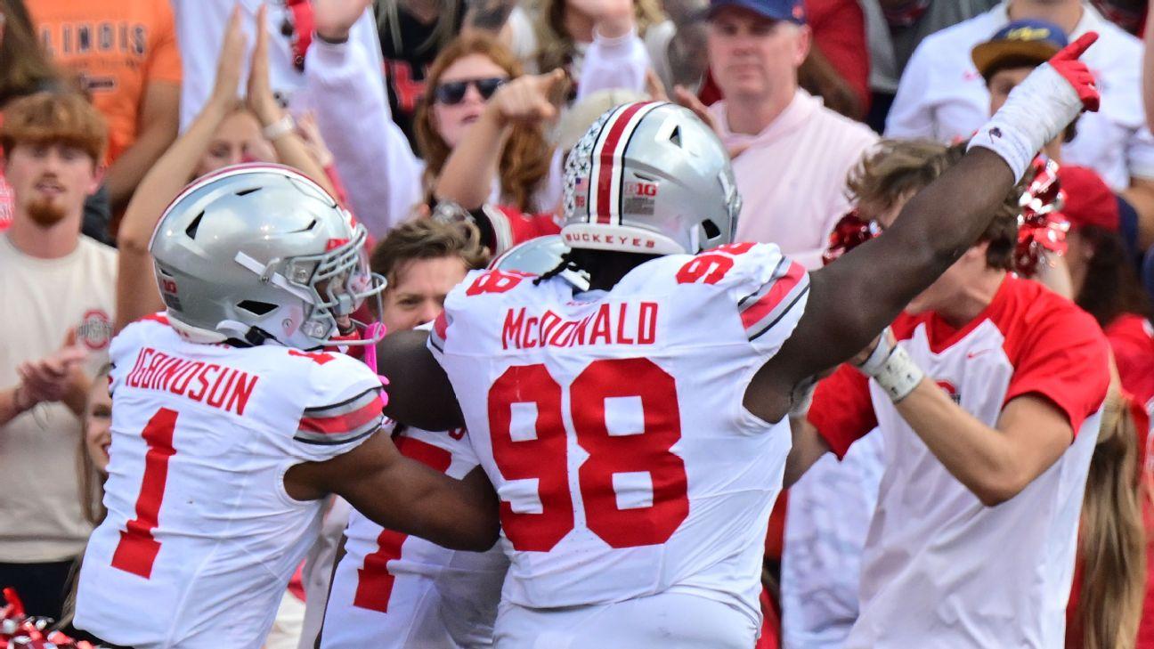No. 1 Buckeyes 'want to be great,' cruise to 5-0