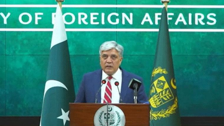 طالبان کی درخواست پر 48 گھنٹوں کے لیے سیز فائر ہوا کیونکہ پاکستان ڈائیلاگ پر یقین رکھتا ہے،دفتر خارجہ