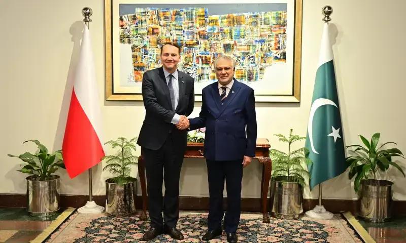 اسحاق ڈار کی پولش ہم منصب سے ملاقات،تجات ،دو طرفہ تعاون اور باہمی امور پر تبادلہ خیال
