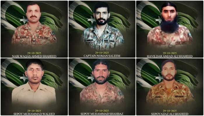 Seven khawarij Killed,
Captain Noman and 5 soldiers martyred in Kurram Operation:ISPR