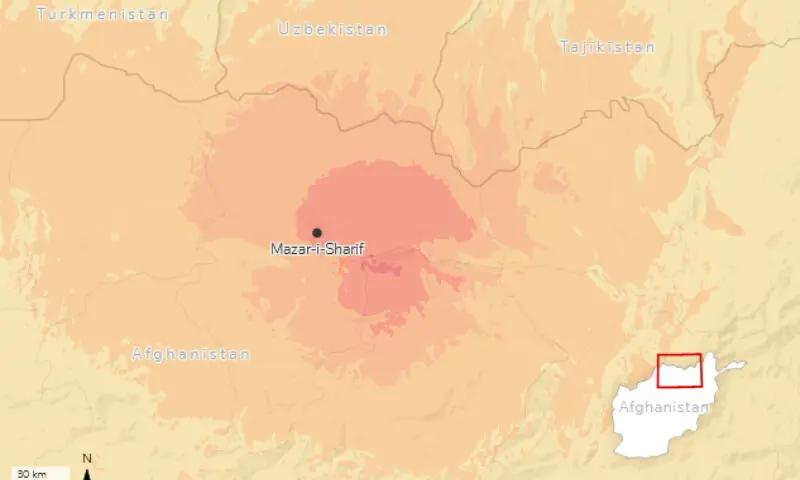 A 6.3-magnitude earthquake struck near the northern Afghan city of Mazar-e Sharif