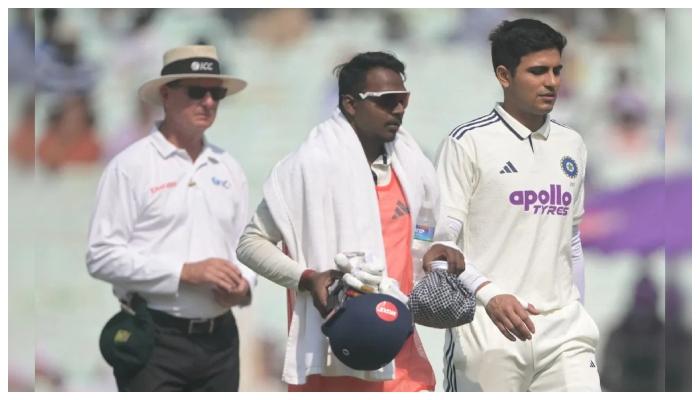 بھارتی ٹیسٹ ٹیم کے کپتان شبمن گل میچ کے دوران انجری کے باعث اسپتال منتقل
